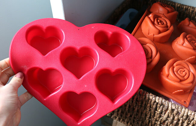 Мыло в форме сердца ко дню Святого Валентина